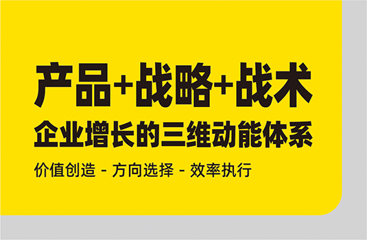 產(chǎn)品、戰(zhàn)略、戰(zhàn)術(shù)——構(gòu)建企業(yè)增長(zhǎng)的三維動(dòng)能體系
